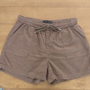 Truth + Theory Brown Drawstring Shorts